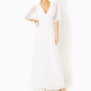 Lilly‎ Pulitzer Parigi Lace Maxi Dress Size XL